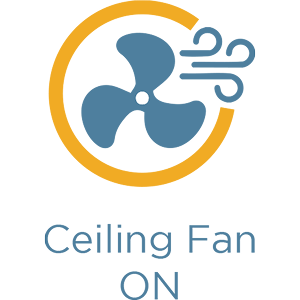 Ceiling Fan On Outdoor Elements Icons trim